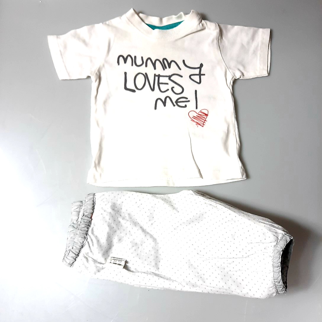 Voir photo 3 de Ensemble bébé 3 mois coton T shirt Lara Baby et pantalon Bout'chou Ensemble bébé 3 mois coton T shirt Lara Baby et pantalon Bout'chou Très bon état reconditionné photo 3