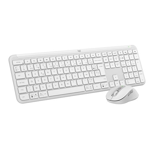 Ensemble clavier Azerty et souris sans fil Logitech MK950 Signature Slim Blanc cassé État correct Logitech reconditionné disponible sur Fnac