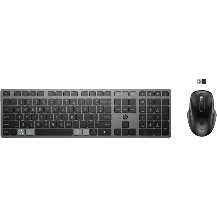 Ensemble clavier et souris - HP - 725 - Sans fil RF & Bluetooth - Supercondensateur rechargeable - Autonomie 24 mois Reconditionné Hewlett-Packard reconditionné disponible sur Cdiscount Seconde Vie