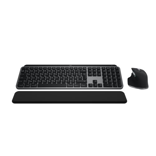 Ensemble clavier sans fil Azerty + souris sans fil rechargeable Logitech MX Keys S Combo pour Mac Gris sidéral État correct Logitech reconditionné disponible sur Fnac