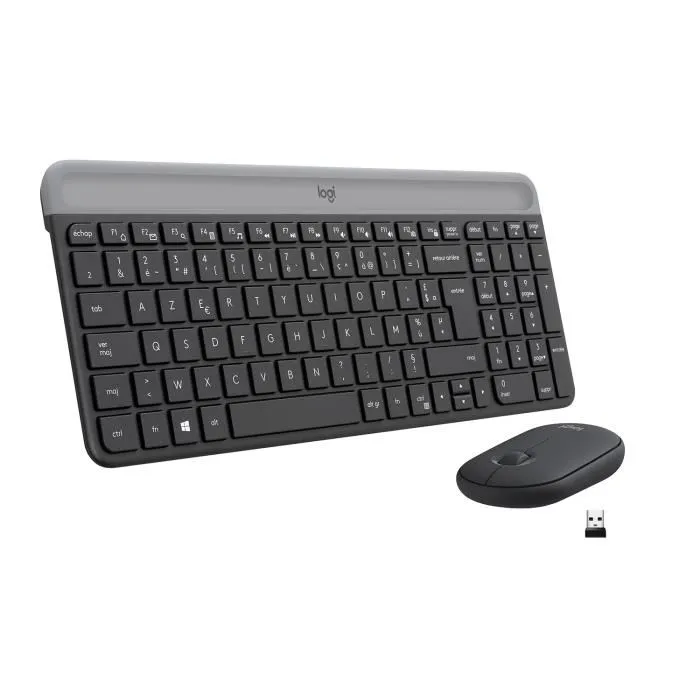 Ensemble Clavier Souris - Sans fil - Logitech - MK470 Slim - Silencieux - AZERTY - Noir Reconditionné - 32,68 € Ensemble Clavier Souris - Sans fil - Logitech - MK470 Slim - Silencieux - AZERTY - Noir Reconditionné Logitech reconditionné disponible sur Cdiscount Seconde Vie