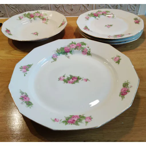 Ensemble D'assiettes Et Plat En Porcelaine De Limoges - French - Vintage Bon état reconditionné disponible sur Rakuten