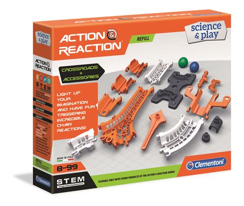 Ensemble d'extension Clementoni Action et Réaction 55 pièces État correct Clementoni reconditionné disponible sur Fnac