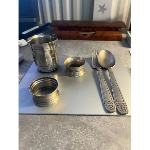 Ensemble De 5 Pieces De Table En Argent Bon état reconditionné disponible sur Rakuten