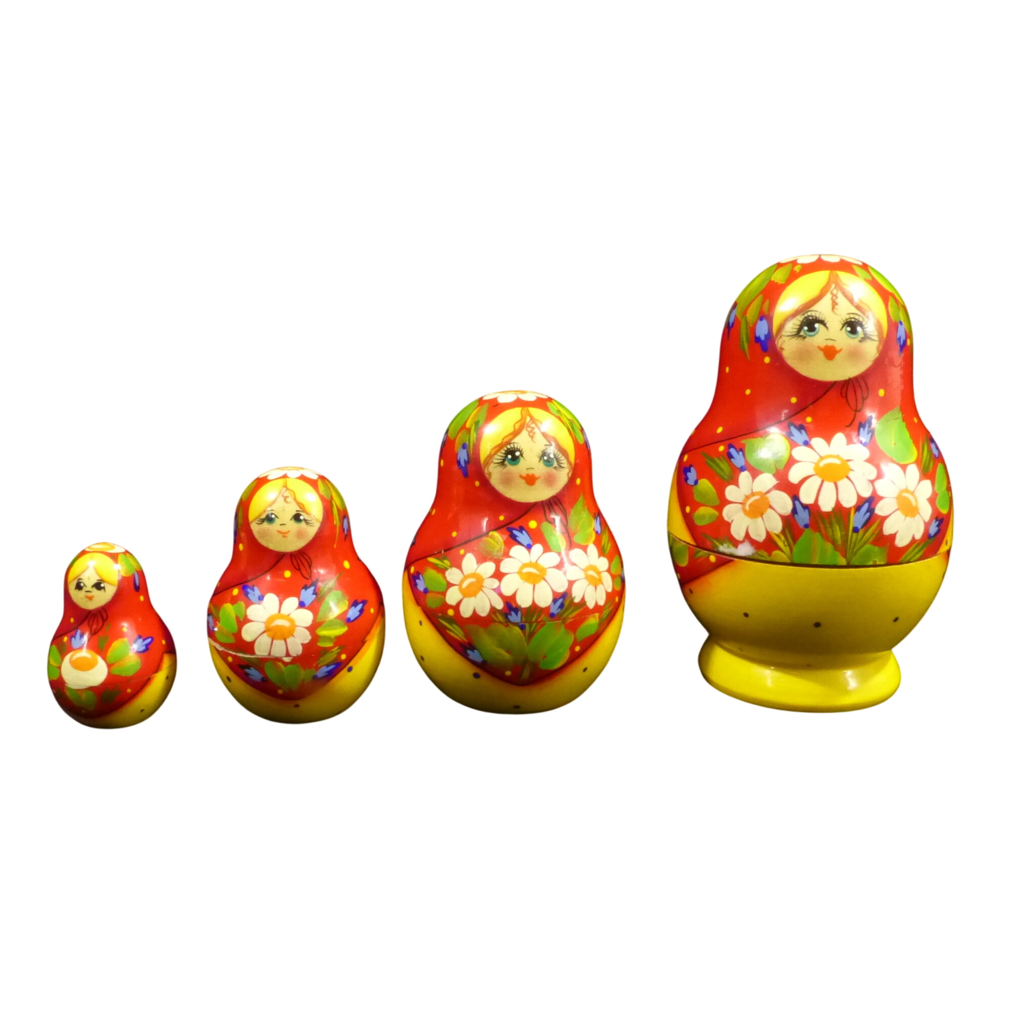 Ensemble de 5 poupées Russes vintage - Matriochka Bon état - 10,00 € Ensemble de 5 poupées Russes vintage - Matriochka Bon état reconditionné disponible sur Label Emmaüs