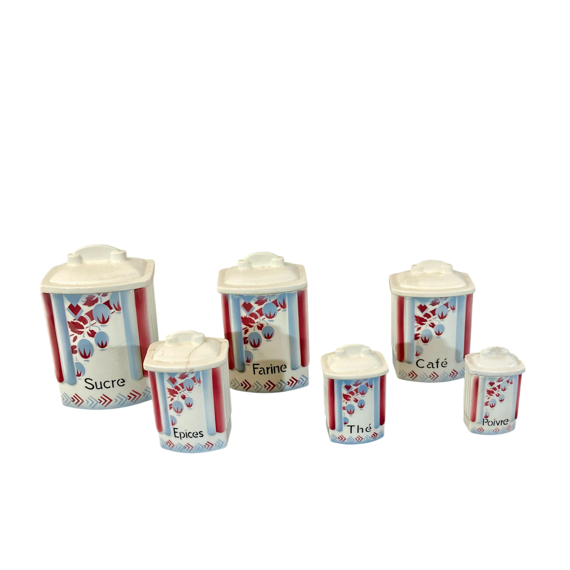 Acheter Ensemble de 6 pots à épices DITMAR URBACH Bon état - 10,50 € Ensemble de 6 pots à épices DITMAR URBACH Bon état reconditionné disponible sur Label Emmaüs