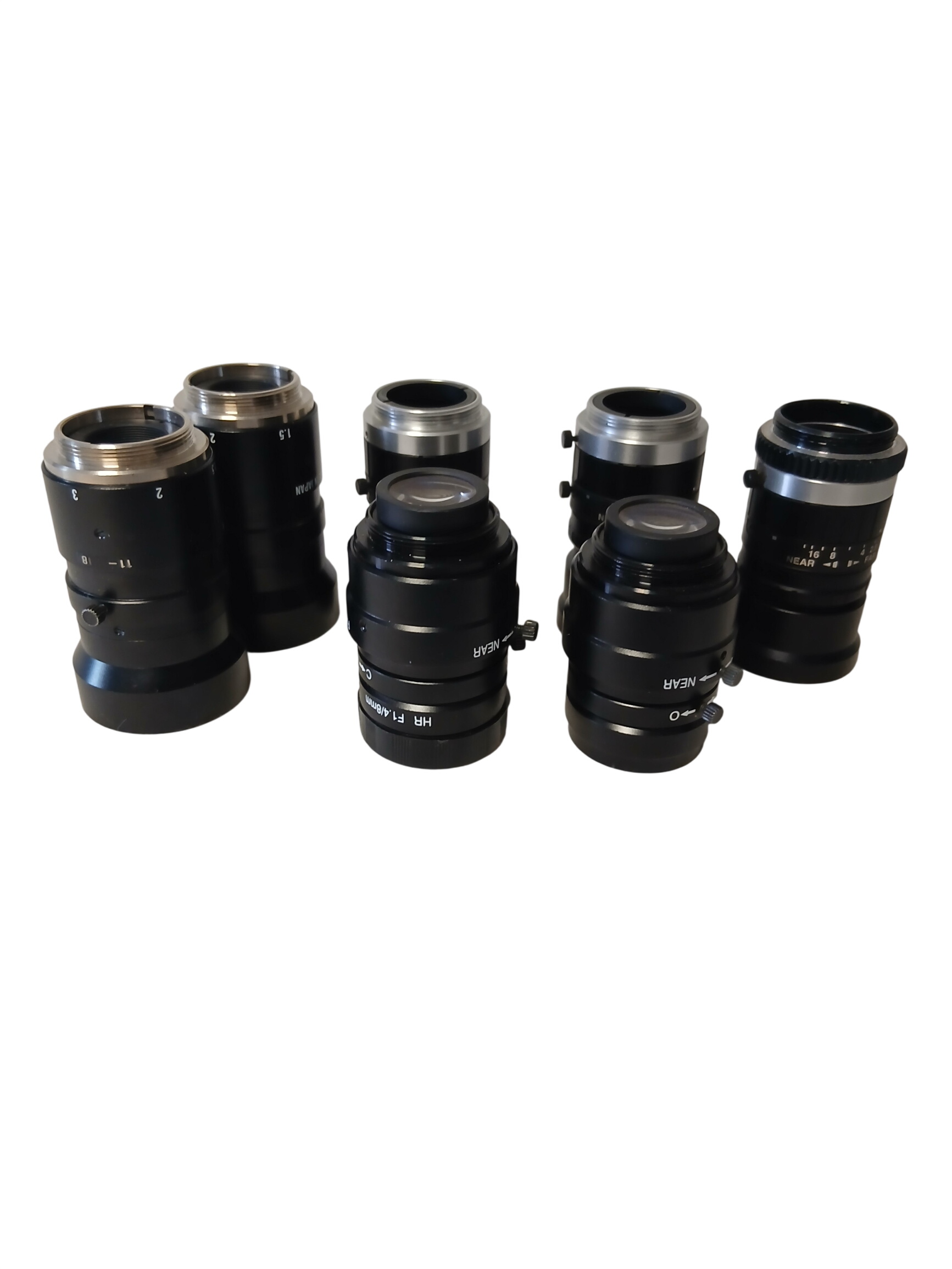 Ensemble de sept objectifs de vision industrielle à focale fixe. Très bon état - 140,00 € Ensemble de sept objectifs de vision industrielle à focale fixe. Très bon état reconditionné disponible sur Label Emmaüs