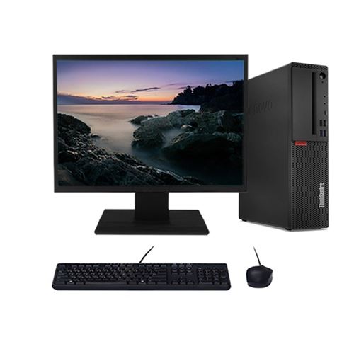 Ensemble PC PC Lenovo M720s i3-8100 3.60GHz 32Go/1To SSD Wifi W11 avec Ecran 20 État correct reconditionné disponible sur Fnac