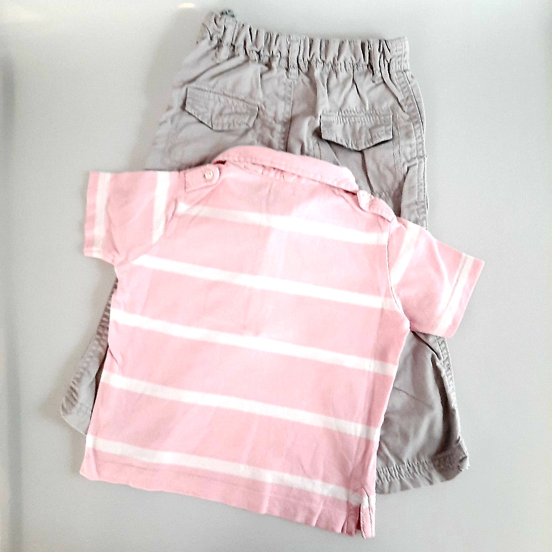 Voir photo 2 de ENSEMBLE pour bébé 18 mois ((polo, pantalon et bob) de la marque "Bout'chou". ENSEMBLE pour bébé 18 mois ((polo, pantalon et bob) de la marque "Bout'chou". Très bon état reconditionné photo 2