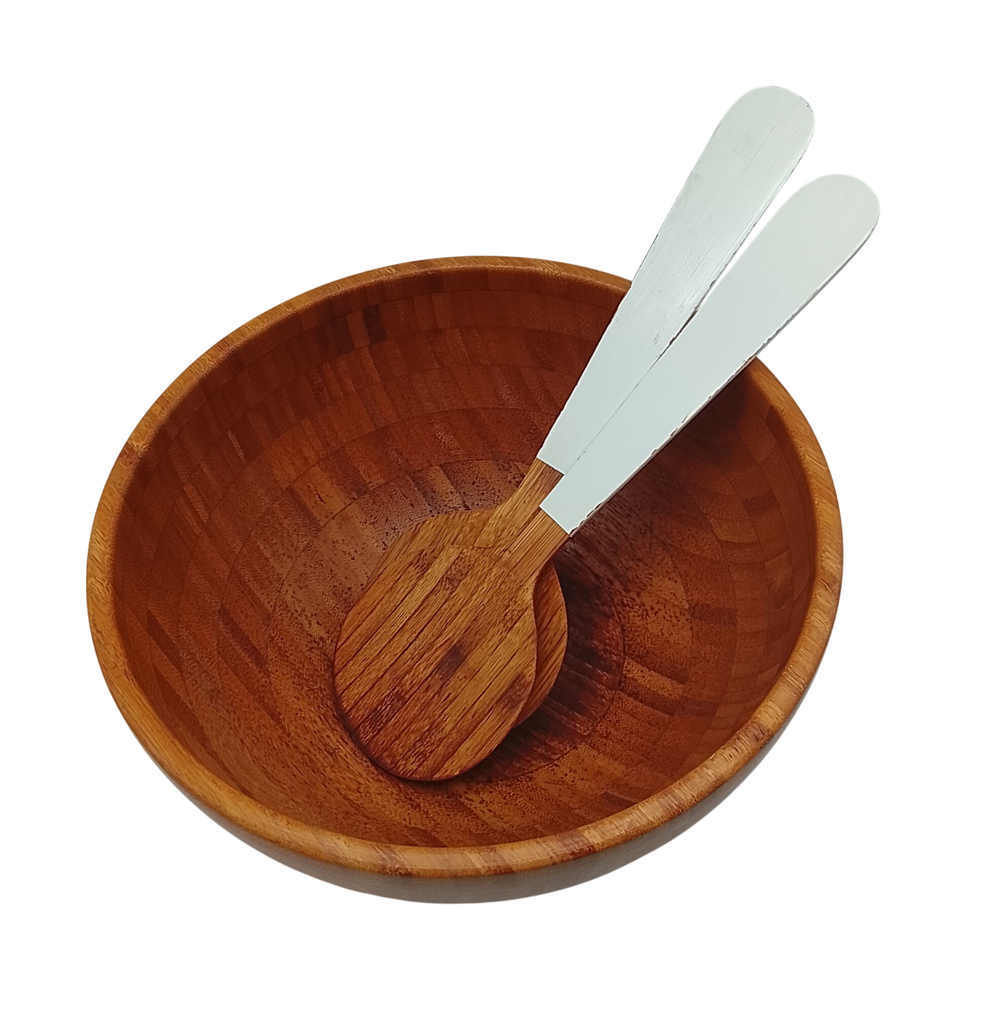 Ensemble saladier et couverts à salade Très bon état - 10,00 € Ensemble saladier et couverts à salade Très bon état reconditionné disponible sur Label Emmaüs