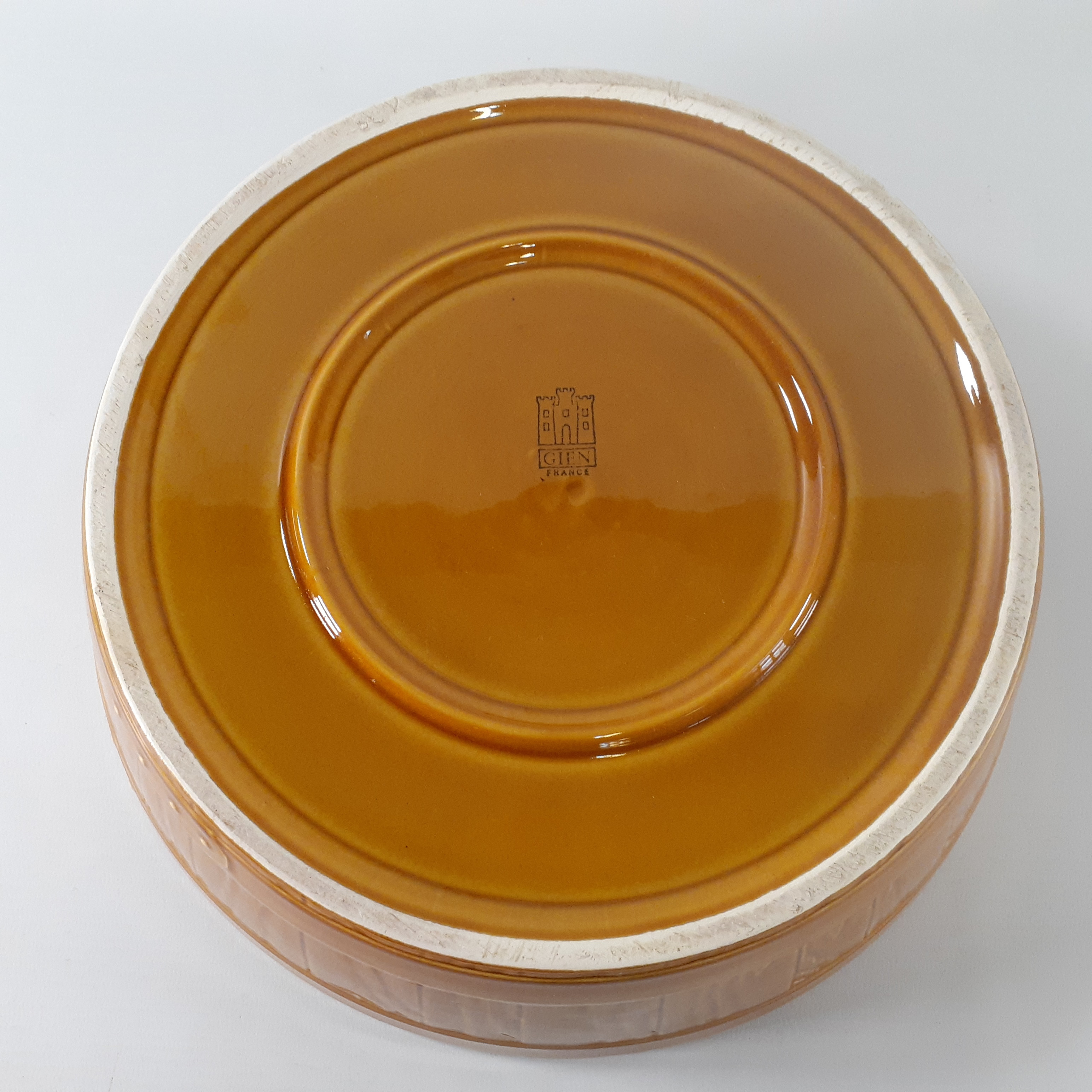 Voir photo 5 de Ensemble - Un grand plat et Un chauffe plat - GIEN - Années 70 Ensemble - Un grand plat et Un chauffe plat - GIEN - Années 70 Très bon état reconditionné photo 5