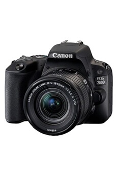 EOS 200D - Appareil photo numérique - Reflex - 24.2 MP - APS-C - 1080p / 60 pi/s - 3x zoom optique objectif EF-S 18-55 mm IS STM - Wi-Fi, Bluetooth, Très bon état Canon reconditionné disponible sur Darty