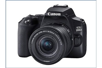 EOS 200D II Kit 18-55mm IS STM Noir Très bon état Canon reconditionné disponible sur Darty