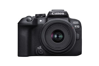 EOS R10 + RF-S 18-45mm f/4.5-6.3 IS STM Bon état Canon reconditionné disponible sur Darty