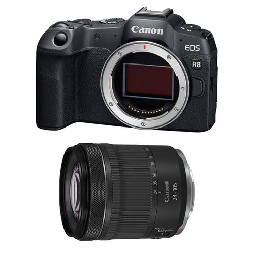 EOS R8 + RF 24-105mm f/4-7.1 IS STM État correct N/A reconditionné disponible sur Fnac