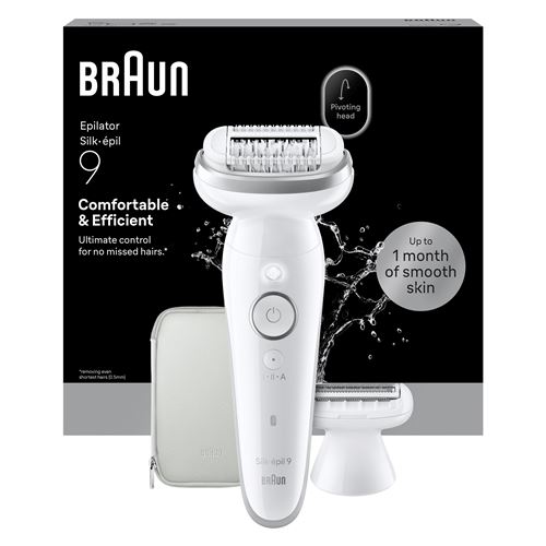 Épilateur Braun Silk Épil 9 SES9-030 Blanc Argent État correct Braun reconditionné disponible sur Fnac