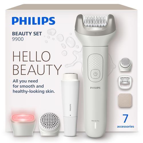 Épilateur Philips Beauty Set 9900 BRE738/00 Blanc État correct Philips reconditionné disponible sur Fnac