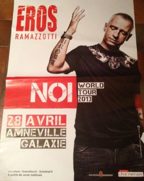 Eros Ramazzotti - 80x120 cm - AFFICHE / POSTER État correct reconditionné disponible sur Fnac