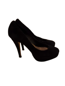 Escarpin à plateforme noir nubuck JONAK T.39 de seconde main - 20,00 € Escarpin à plateforme noir nubuck JONAK T.39 de seconde main reconditionné disponible sur Claquettes Market