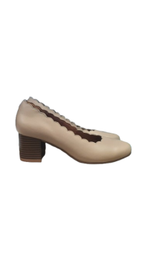 Acheter escarpin écru à bout rond - 35,00 € | Dero escarpin écru à bout rond Damart reconditionné disponible sur Claquettes Market | Dero