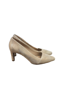 Acheter ESCARPIN EN CUIR CHAMPAGNE doré - 50,00 € ESCARPIN EN CUIR CHAMPAGNE doré N/A reconditionné disponible sur Claquettes Market