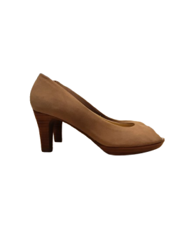 Escarpin open toe nubuck taupe FUGITIVE- T.37 de seconde main - 25,00 € Escarpin open toe nubuck taupe FUGITIVE- T.37 de seconde main reconditionné disponible sur Claquettes Market