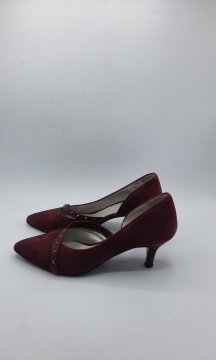 escarpin talon compensé violet - 20,00 € escarpin talon compensé violet reconditionné disponible sur Claquettes Market