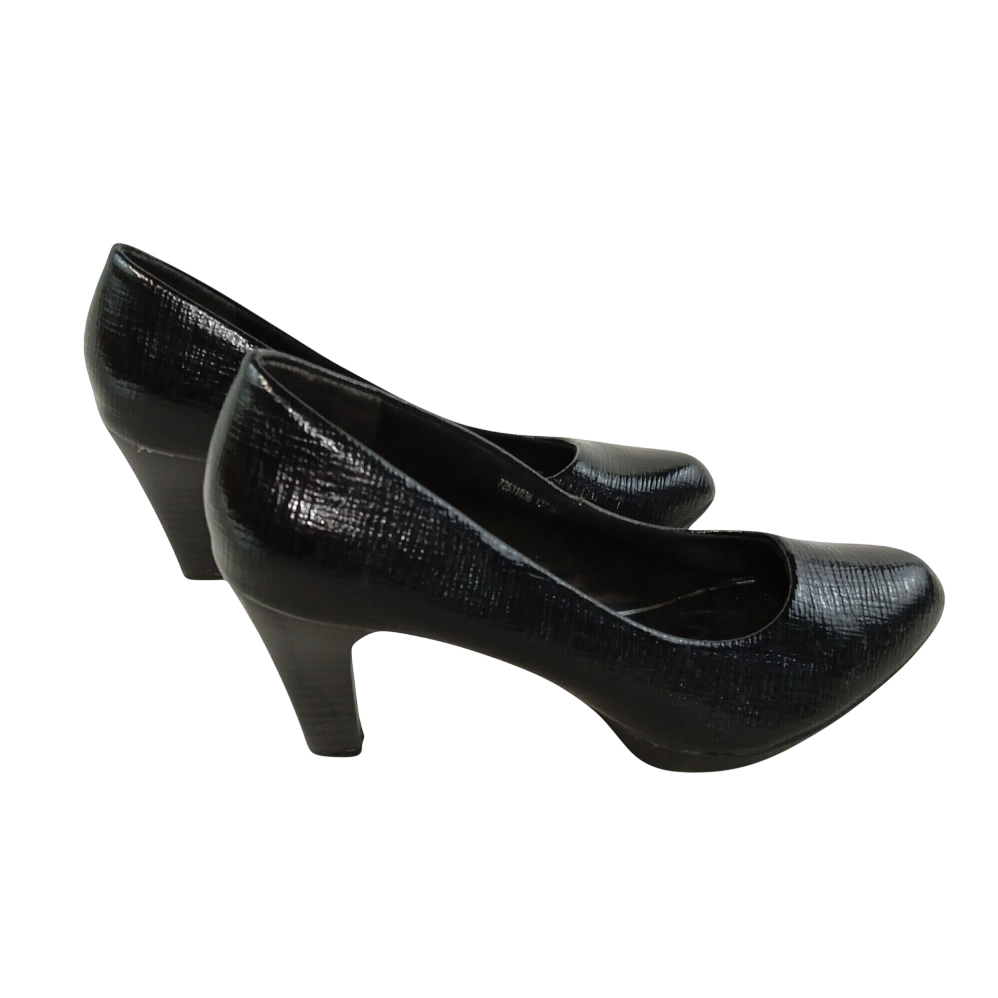 Acheter Escarpins à talon 7.5 cm noir effet quadrillé GRANDS BOULEVARDS - T 38 Bon état - 11,20 € Escarpins à talon 7.5 cm noir effet quadrillé GRANDS BOULEVARDS - T 38 Bon état reconditionné disponible sur Label Emmaüs