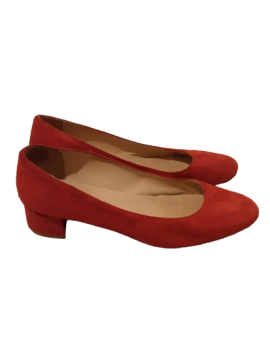 Escarpins rouge nubuck MINELLI T38 de seconde main - 15,00 € Escarpins rouge nubuck MINELLI T38 de seconde main Minelli reconditionné disponible sur Claquettes Market
