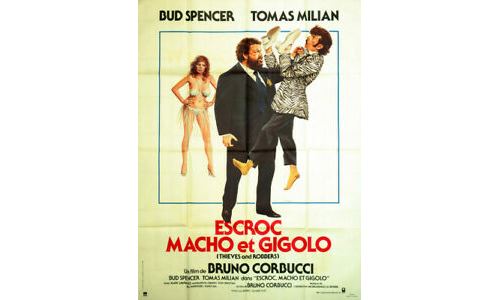 Escroc macho et Gigolo - 1983 - Bud Spencer - 40x60cm - Affiche État correct reconditionné disponible sur Fnac