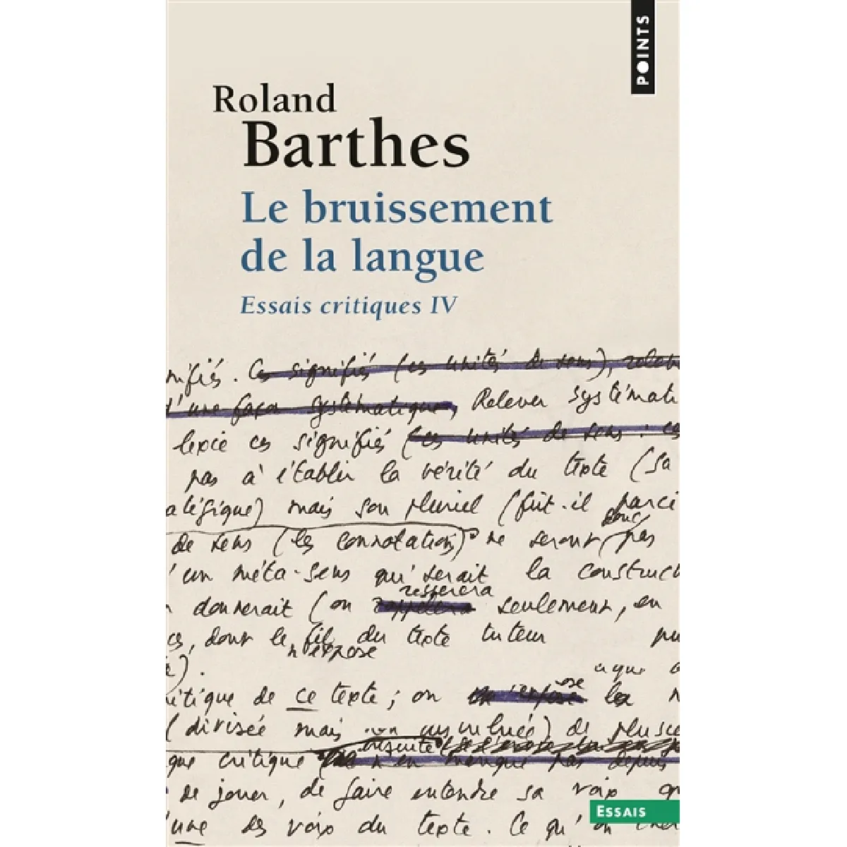 Acheter Essais critiques. Vol. 4. Le bruissement de la langue État correct - 10,04 € Essais critiques. Vol. 4. Le bruissement de la langue État correct N/A (Il ne s'agit pas d'une marque reconditionné disponible sur Rue du Commerce Seconde Vie