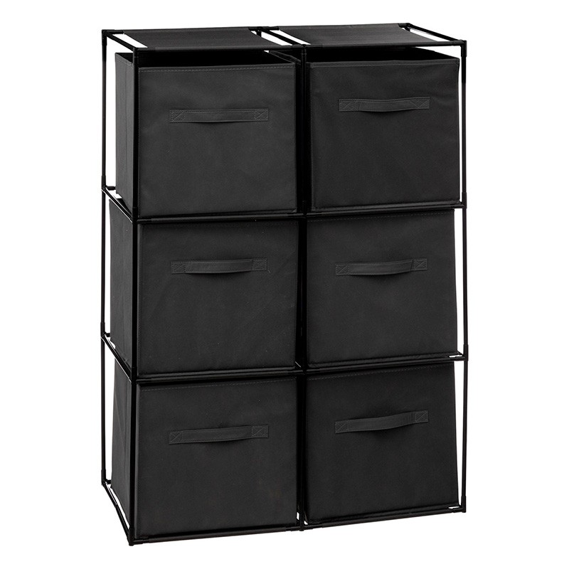 etagère Avec 6 Casiers De Rangement Noir Bon état - 14,98 € etagère Avec 6 Casiers De Rangement Noir Bon état reconditionné disponible sur Electro Depot