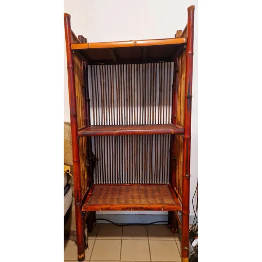 Étagère en bambou pliante ancienne occasion reconditionné disponible sur Rakuten