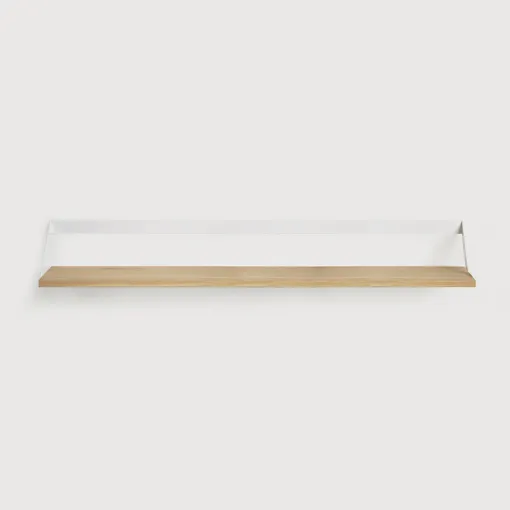 Etagère Ribbon en chêne ETHNIKRAFT - bois et métal blanc - 140 cm occasion reconditionné disponible sur Rakuten