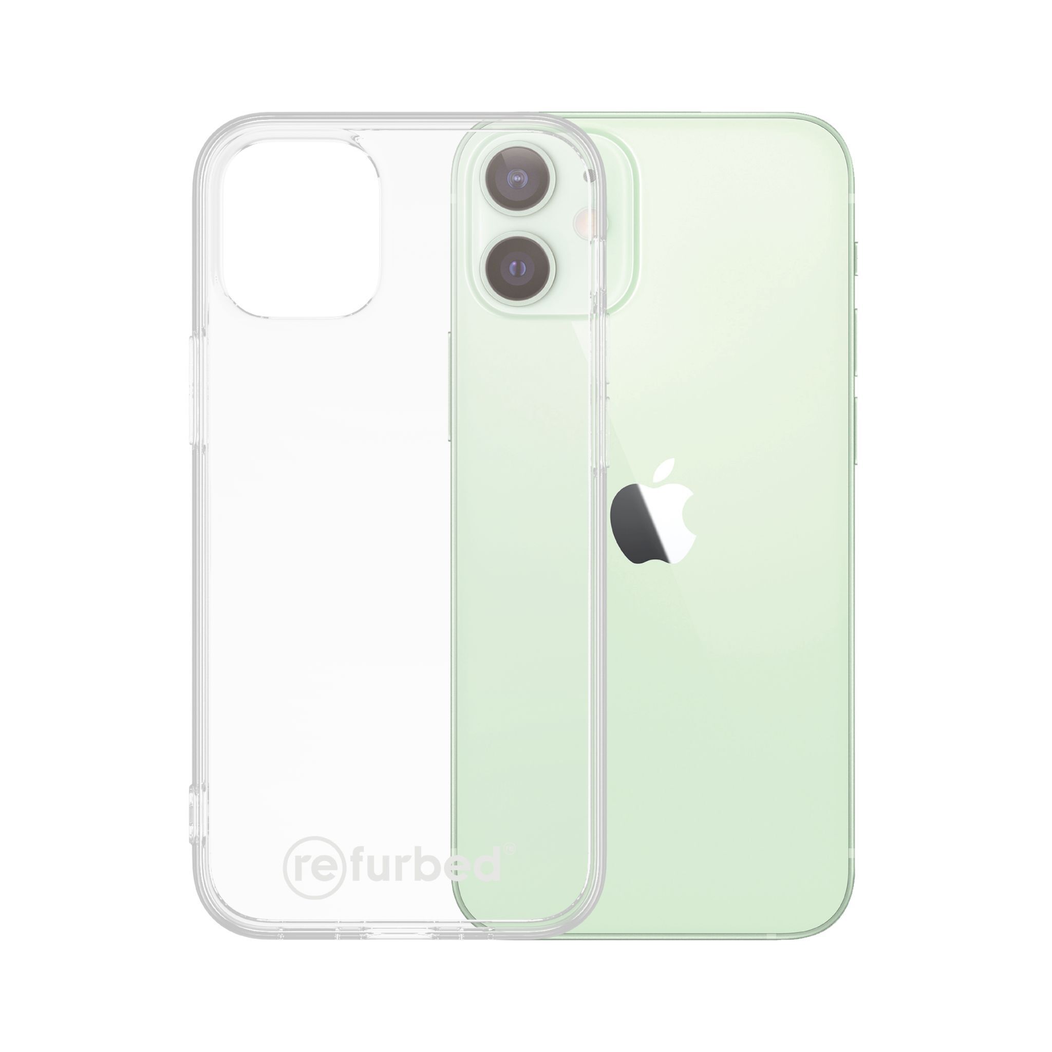 Étui de téléphone durable Refurbed iPhone 12 mini transparent Parfait état PanzerGlass reconditionné disponible sur Refurbed | Dero
