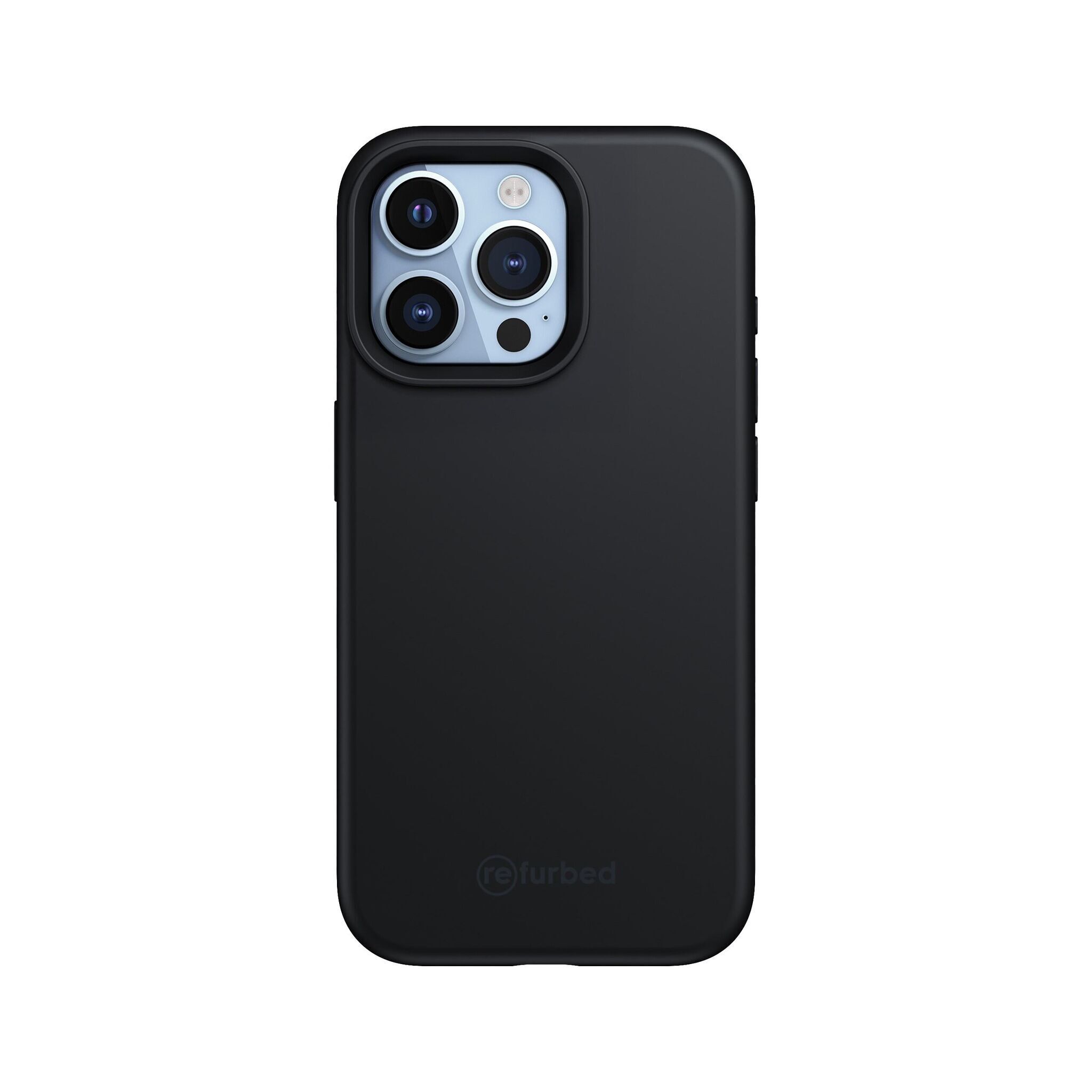 Étui en silicone pour téléphone compatible avec MagSafe iPhone 13 Pro noir Parfait état reconditionné disponible sur Refurbed | Dero