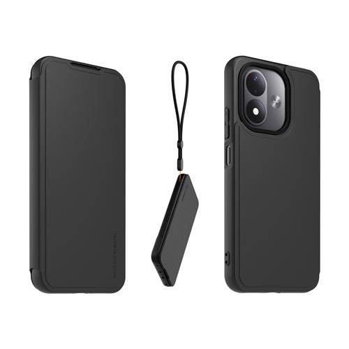 Etui folio avec dragonne amovible Made For Xiaomi Noir pour Xiaomi Redmi Note 17 4G et 5G État correct reconditionné disponible sur Fnac