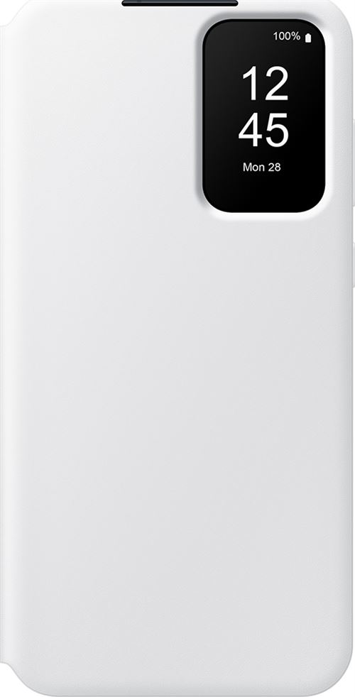 Etui Folio Smart S View Cover pour Samsung Galaxy A55 5G Blanc État correct Samsung reconditionné disponible sur Fnac