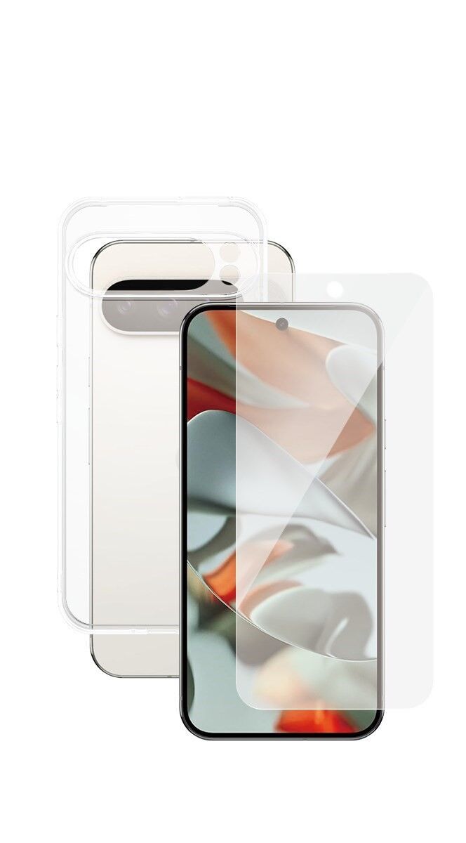 Étui téléphone transparent & protection d'écran PanzerGlass Google Pixel 9 Pro XL Parfait état PanzerGlass reconditionné disponible sur Refurbed | Dero
