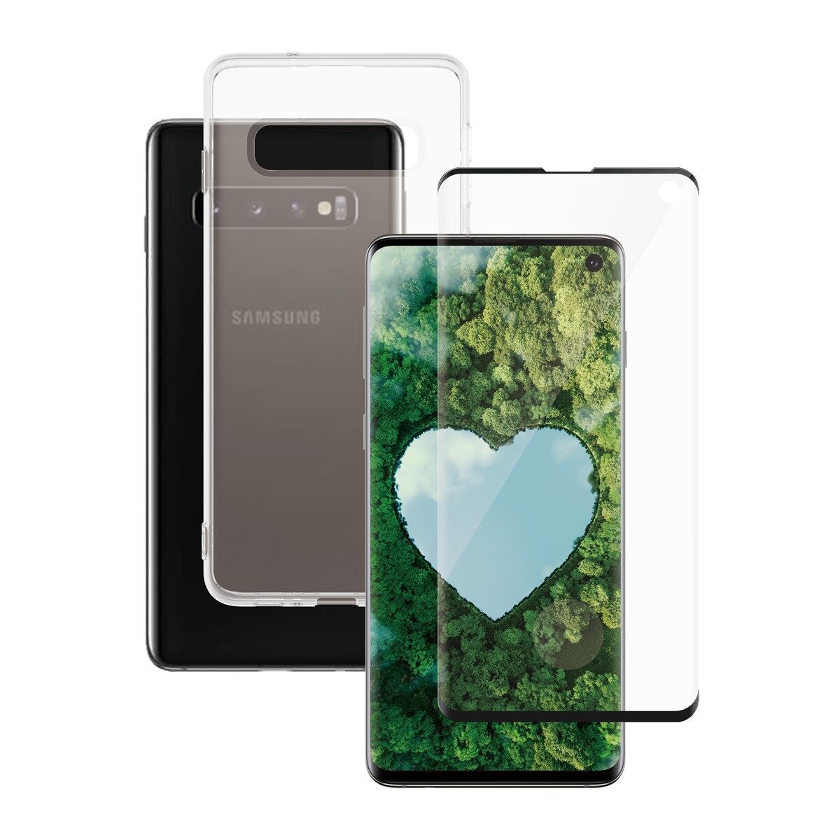 Étui téléphone transparent & protection d'écran PanzerGlass Samsung Galaxy S10 Parfait état PanzerGlass reconditionné disponible sur Refurbed | Dero