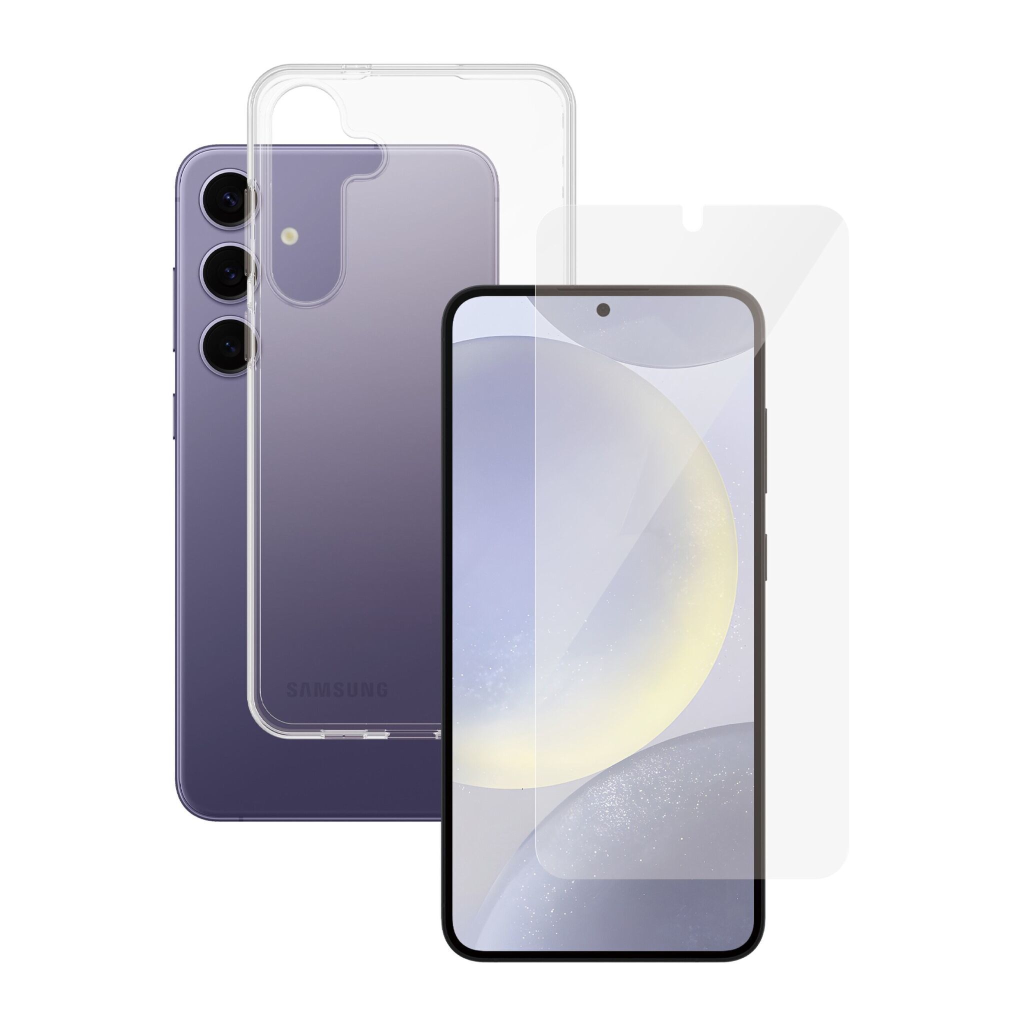 Étui téléphone transparent & protection d'écran PanzerGlass Samsung Galaxy S24+ Parfait état PanzerGlass reconditionné disponible sur Refurbed | Dero