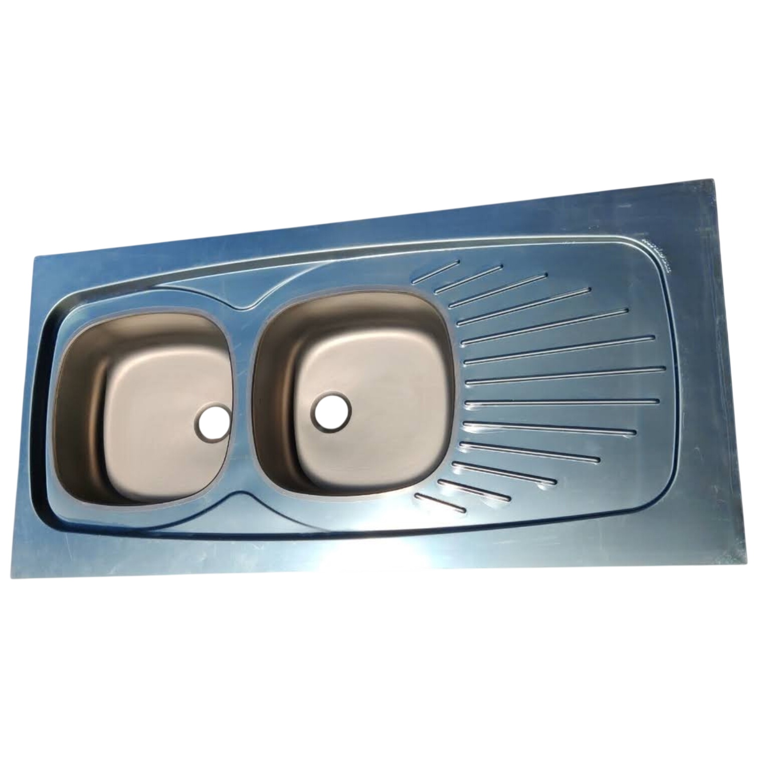 Acheter Évier à poser LAVELLI 1200 - 2 cuves inox AUSTÉNITIQUE pétale - 1200 x 600 x 30 mm Parfait état - 15,00 € Évier à poser LAVELLI 1200 - 2 cuves inox AUSTÉNITIQUE pétale - 1200 x 600 x 30 mm Parfait état reconditionné disponible sur Label Emmaüs