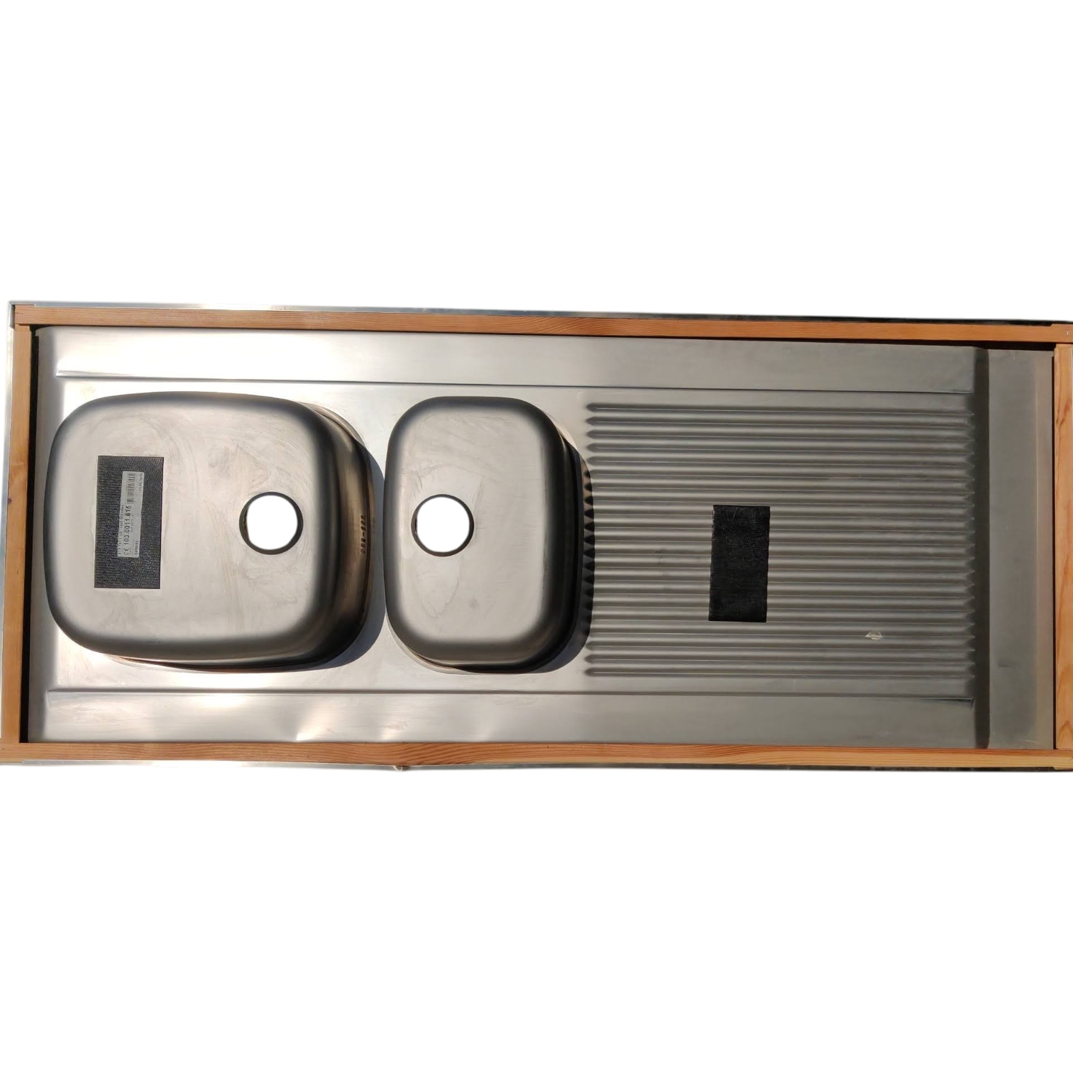 Voir photo 2 de Evier inox 1 bac 1/2 - 1400x600 mm FRANKE Evier inox 1 bac 1/2 - 1400x600 mm FRANKE reconditionné photo 2