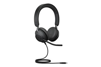 Evolve2 40 SE MS Stereo - Micro-casque - sur-oreille - filaire - USB-C, USB-A - isolation acoustique - Certifié pour Microsoft Teams Bon état reconditionné disponible sur Darty