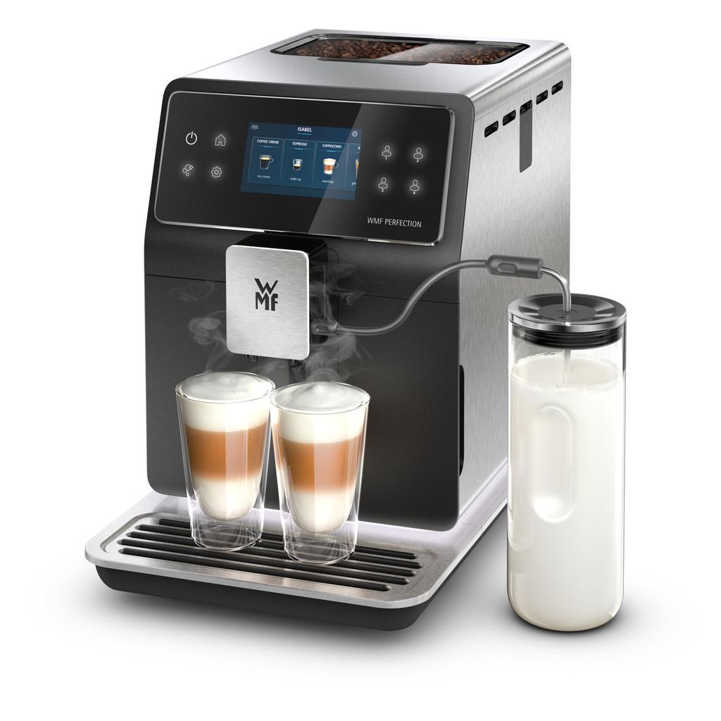 Expresso avec broyeur Compatible Nespresso Wmf Perfection CP850D15 2,0000L - Noir/Gris Reconditionné WMF reconditionné disponible sur Backmarket