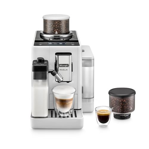 Expresso avec broyeur Delonghi Rivelia FEB4455.W 1450 W Blanc Arctique État correct De'Longhi reconditionné disponible sur Fnac