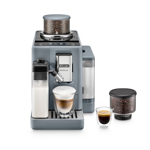 Expresso avec broyeur Delonghi Rivelia Latte FEB4455.G 1450 W Gris Galet État correct De'Longhi reconditionné disponible sur Fnac