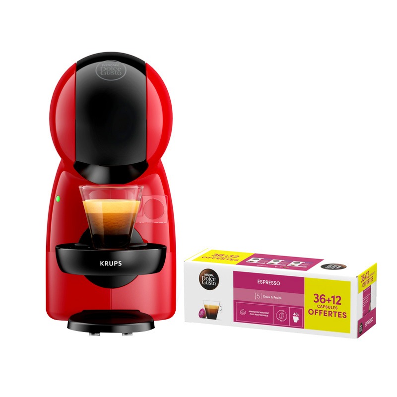 Acheter Expresso Krups Piccolo Xs Rouge Yy5836fd + 3 Boîtes Capsules Bon état - 29,98 € Expresso Krups Piccolo Xs Rouge Yy5836fd + 3 Boîtes Capsules Bon état reconditionné disponible sur Electro Depot