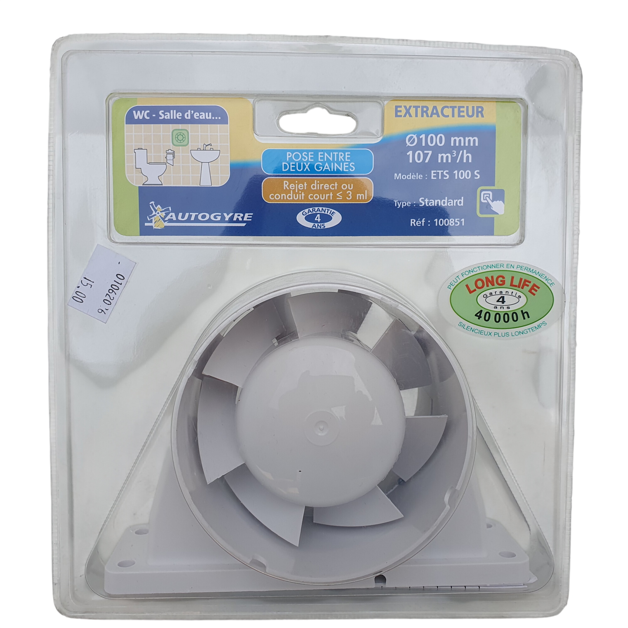 Acheter Extracteur d'air Φ : 100 mm, à poser entre deux gaines Parfait état - 15,00 € Extracteur d'air Φ : 100 mm, à poser entre deux gaines Parfait état reconditionné disponible sur Label Emmaüs