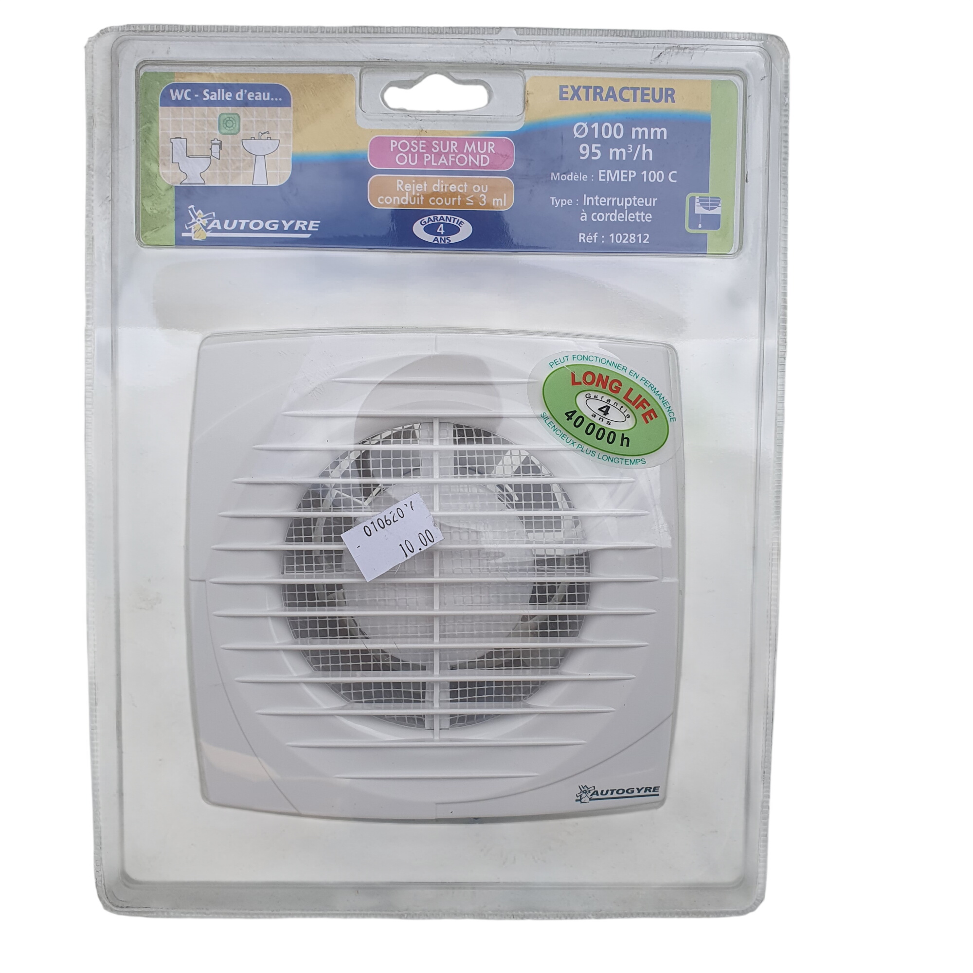Acheter Extracteur d'air extra-plat, Φ :100 mm interrupteur à cordelette Parfait état - 10,00 € Extracteur d'air extra-plat, Φ :100 mm interrupteur à cordelette Parfait état reconditionné disponible sur Label Emmaüs